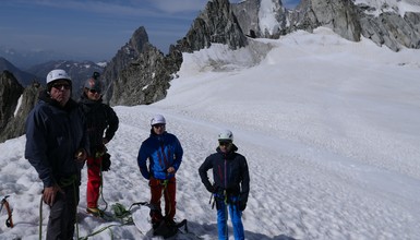 Randonnée glacière au col d'Entrèves