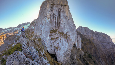 Grande course d'arête automnale à la Tournette