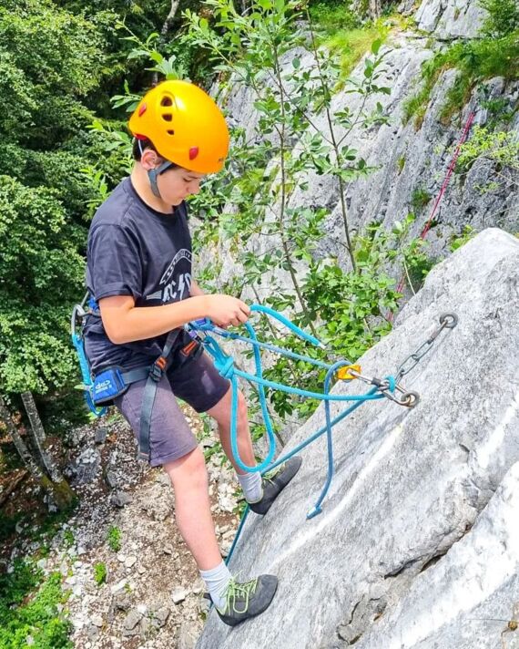 stage enfant escalade de 13 à 15 ans