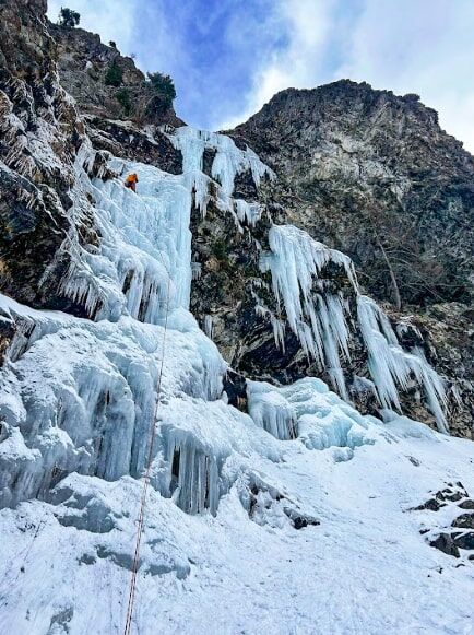 Initiation Cascade de glace dans les Aravis