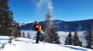 Raquettes & « bien-être » sur le plateau des Glières