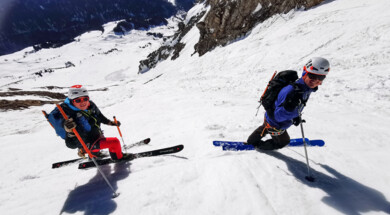 Initiation au ski de pente raide