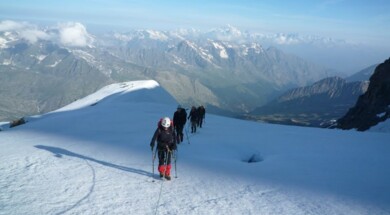 Ascension grand paradis avec un guide